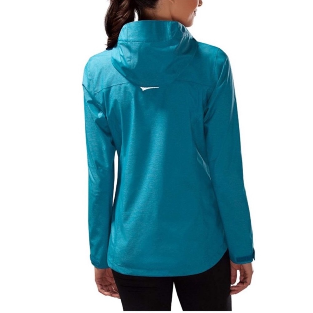 PARADOX Womens Waterproof & Breathable Hooded Rain Wind Jacket teal blue size M - Picture 4 of 14